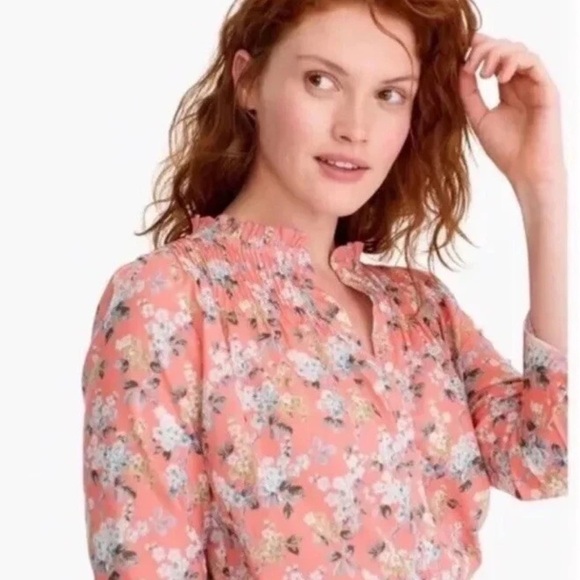 J. Crew with Liberty of London Fabric Josephine Popover Top size 16 - Picture 4 of 15